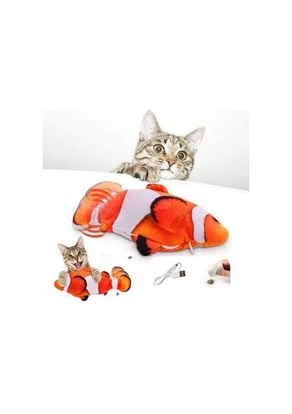 Elektronik Pet Kedi Oyuncak Peluş Elektrikli Wagging Balık Simülasyon Oyuncak Balık Için Balık USB Şarj Köpek Kedi Çiğneme Oynama Isırma Kedi Buzlama | Kedi Oyuncakları (Yurt Dışından)