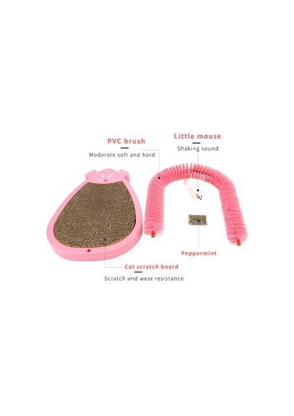 Kedi Scratcher Mat Board Scrathing Post Mat Oyuncak Catnip Kulesi Tırmanma Pad Için Çizik Pad Pençeleri Bakım Pet Oyuncaklar Pet Ürünleri | Kedi Oyuncakları (Siyah) (Yurt Dışından)