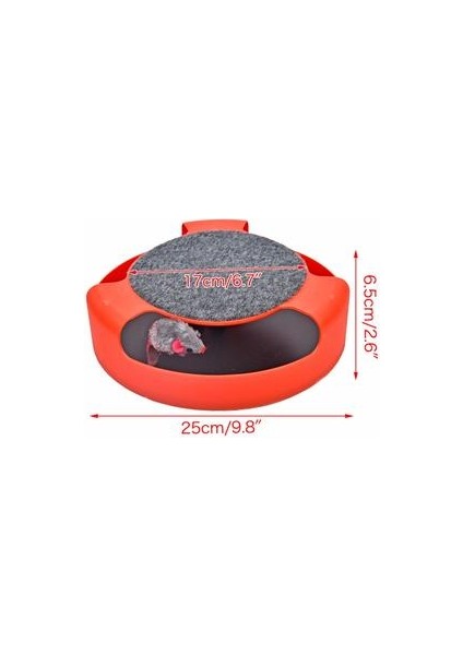Kedi Oyuncak Kedi Manzaraları Mouse Kedi Manzaraları Kedi Catches Catches Catches Mouse Malzemeleri | Kedi Oyuncakları (Kırmızı) (Yurt Dışından) fiyatları