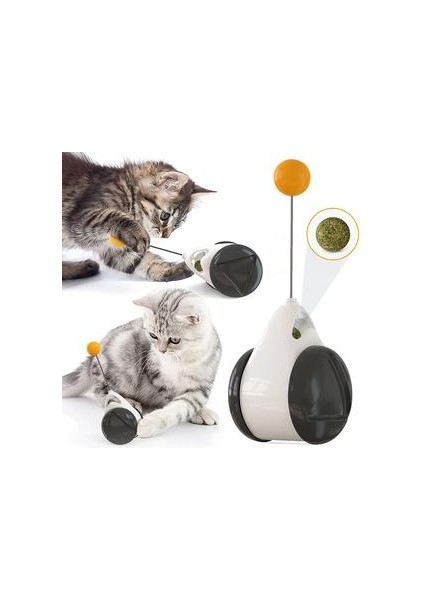 Interaktif Pet Köpek Kedi Oyuncak Tumbler Catnip Alaylı Değnek Topu Dönen Tekerlekler Kediler Köpekler Için Eğlence Iq Iyileştirme | Kedi Oyuncakları (Yurt Dışından)
