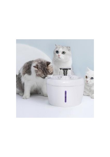 Otomatik Kedi Su Damması Evcil Hayvanlar Için Su Dağıtıcı Büyük Içme Kase Kedi Otomatik Taze Içme Filtresi 2.5l Kapasite | Kedi Besleme ve sulama Malzemeleri (Yurt Dışından) fiyatları