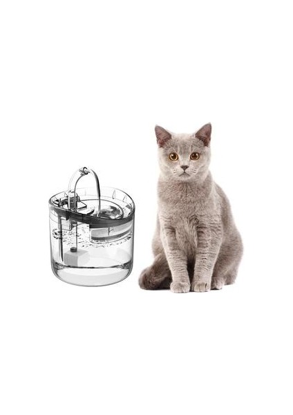 1.8l Elektriklitansparent Kedi Su Çeşmesi Drinker Kediler Için Su Dağıtıcı Kedi Yavru Köpek Köpek Yavru Pet Içme Kase Su Besleyici | Kedi Besleme ve sulama Malzemeleri (Yurt Dışından)