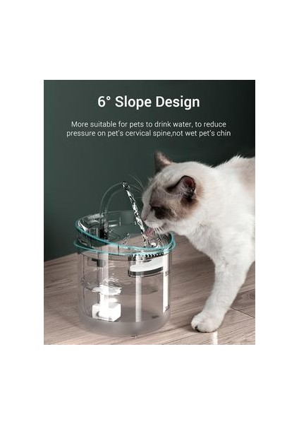 1.8l Elektriklitansparent Kedi Su Çeşmesi Drinker Kediler Için Su Dağıtıcı Kedi Yavru Köpek Köpek Yavru Pet Içme Kase Su Besleyici | Kedi Besleme ve sulama Malzemeleri (Yurt Dışından) fırsatları