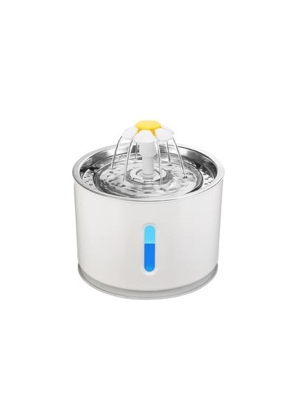 2.4l Otomatik Kedi Su Çeşmesi LED Elektrik Sessiz Su Besleyici USB Köpek Pet Drinker Kase Kedi Köpek Için Pet Içme Dağıtıcısı | Kedi Besleme ve sulama Malzemeleri (Beyaz) (Yurt Dışından)