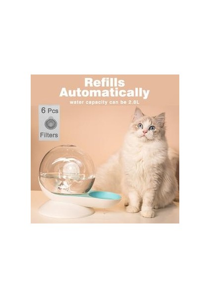 Kediler Için Drinker Besleyiciler Köpekler Salyangoz Şekilli Otomatik Su Dağıtıcı Kedi Köpek Pet Su Pet Içme + 6 Adet Filtreler | Kedi Besleme Ve;sulama Malzemeleri (Yurt Dışından) fiyatları