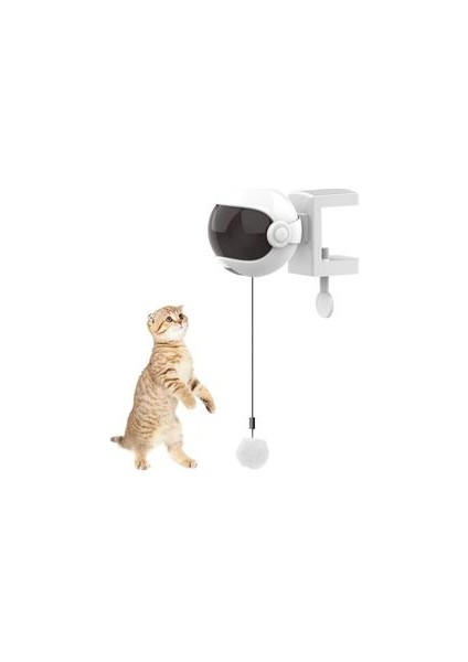 Elektrikli Kedi Oyuncak Interaktif Oyuncak Kedi Kedi Oyunu Için Yo Yo Kaldırma Topu Elektrikli Oyuncak Pet Geri Çekilebilir Halat Zeka Oyuncak | Kedi Oyuncakları (Beyaz) (Yurt Dışından)