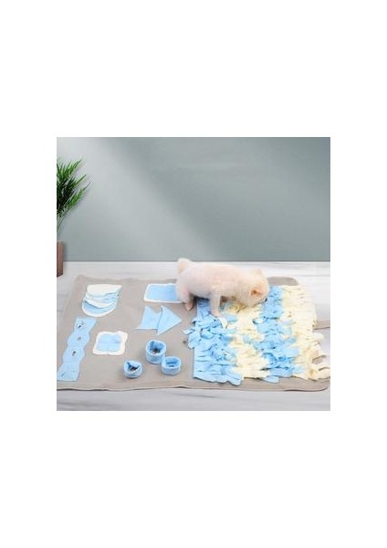 Pet Köpek Snuffle Mat Burun Kokusu Eğitim Battaniye Koku Pad Yavaş Besleme Kase Köpek Oyuncaklar (Yurt Dışından)
