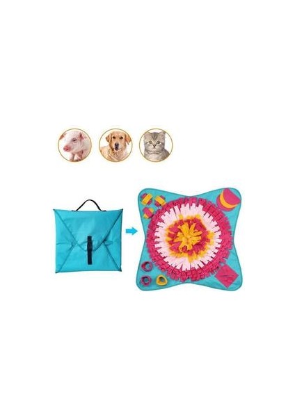 Stres Kabartma Yavaş Besleme Köpek Oyuncakları Dayanıklı Kedi Eğitim Pedi Yemiş Pet Snuffle Mat Battaniye Burun Çalışma Tedavi Dağıtıcı | Köpek Besleme (Yurt Dışından)