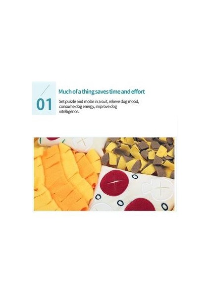Pet Köpek Oyuncaklar Pet Sniffing Pad Yıkanabilir Eğitim Battaniye Besleme Pizza Yavru Mat Ekleme Çok Renkli Ayrılabilir Polar Battaniye | (Yurt Dışından)