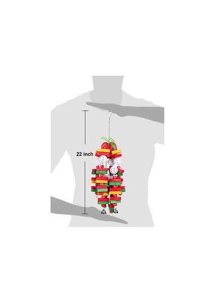 Kuş Oyuncakları Çiğneme Oyuncaklar Büyük Orta Pet Parrot Cockatiel Parakeet Renkli Ahşap Blokları Salıncak Gıda Sınıfı Oyuncaklar ZM815 | Kuş Oyuncakları (Yurt Dışından)