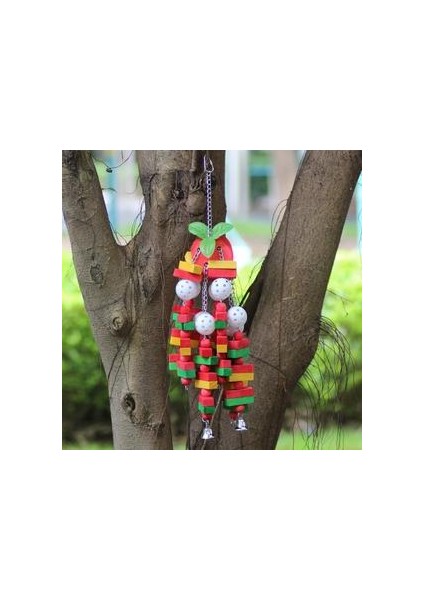 Kuş Oyuncakları Çiğneme Oyuncaklar Büyük Orta Pet Parrot Cockatiel Parakeet Renkli Ahşap Blokları Salıncak Gıda Sınıfı Oyuncaklar ZM815 | Kuş Oyuncakları (Yurt Dışından)