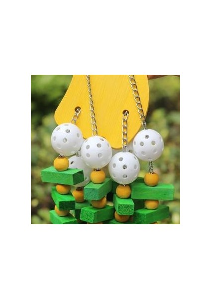 Kuş Oyuncakları Çiğneme Oyuncaklar Büyük Orta Pet Parrot Cockatiel Parakeet Renkli Ahşap Blokları Salıncak Gıda Sınıfı Oyuncaklar ZM815 | Kuş Oyuncakları (Yurt Dışından)