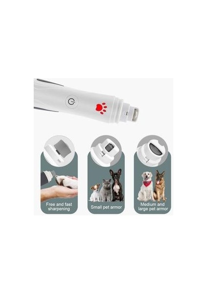 LED Petural Köpek Tırnak Öğütücü ve Clippers 3 Hız Şarj Edilebilir Elektrikli Pet Tırnak Giyotin Ağrısız Paws Bakım Kırpma Aracı | Köpek Tırnak Makası (Yurt Dışından) fırsatları