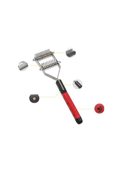 Pet Köpek Fırça Tarak Dematting Bakım Deshedding Giyotin Aracı Evcil Kedi Saç Kaldırma Fırçalar Metal Rake Köpek Bakım | Köpek Tarakları (Yurt Dışından)