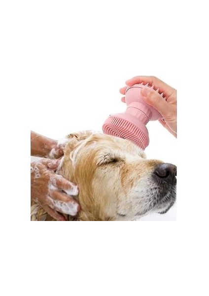 Pet Tarak Fırçaları 2 1 Pet Köpek Kedi Silikon Banyo Fırçası Köpek Banyo Fırçası Evcil Hayvan Banyo Pembe (Yurt Dışından) fiyatları