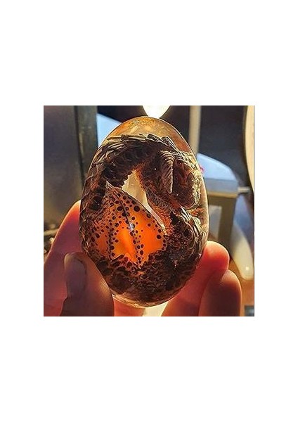 Drogon Yumurta Kristal Şeffaf Reçine Dragon Yumurta, 1 Adet (Yurt Dışından)