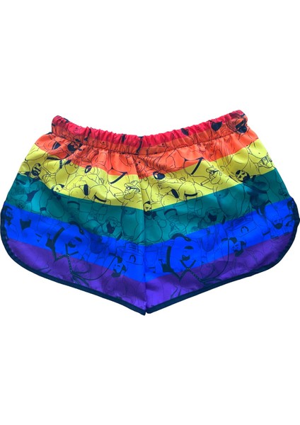 Men Rainbow Marine Shorts