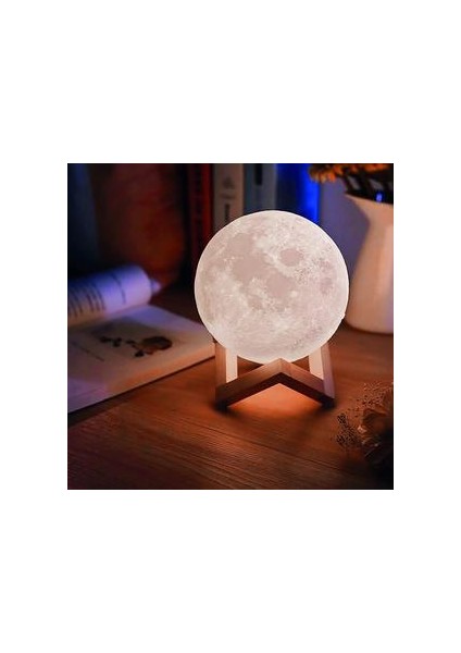 Dokunmatik Ay Işık Lambası - 15 cm (Yurt Dışından)