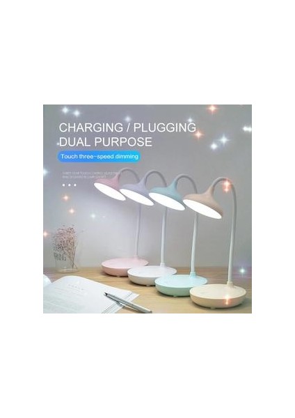 3 Modlar Ayarlanabilir LED Masa Lambaları Başucu Okuyan Işıklar Masa Işık Dokunmatik Kontrol Masa Lambaları Gece Okuma Işık USB Lambaları | Masa Lambaları (Yurt Dışından)