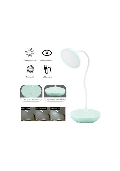 3 Modlar Ayarlanabilir LED Masa Lambaları Başucu Okuyan Işıklar Masa Işık Dokunmatik Kontrol Masa Lambaları Gece Okuma Işık USB Lambaları | Masa Lambaları (Yurt Dışından)