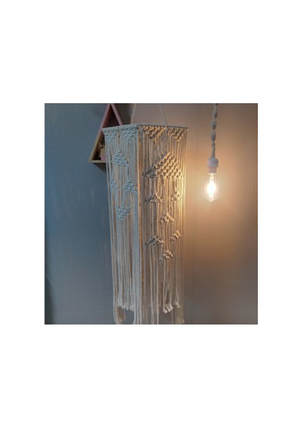 25 * 70 cm Bohemian Püskül Dekor Fener Makrome Goblen Duvar Asılı El Dokuma Avize Abajur Oturma Odası Kahve Restoran Dekor | Dekoratif Gobiyeller (Yurt Dışından)