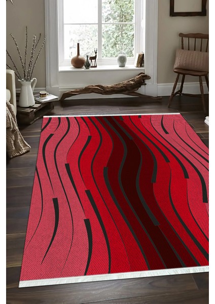 Dijital Baskılı Kaymaz Taban Yıkanabilir Modern Salon Halısı Mutfak Halısı ve Yolluk NH-SD-912