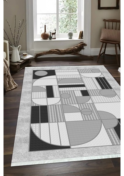 Dijital Baskılı Kaymaz Taban Yıkanabilir Modern Salon Halısı Mutfak Halısı ve Yolluk NH-SD-1004