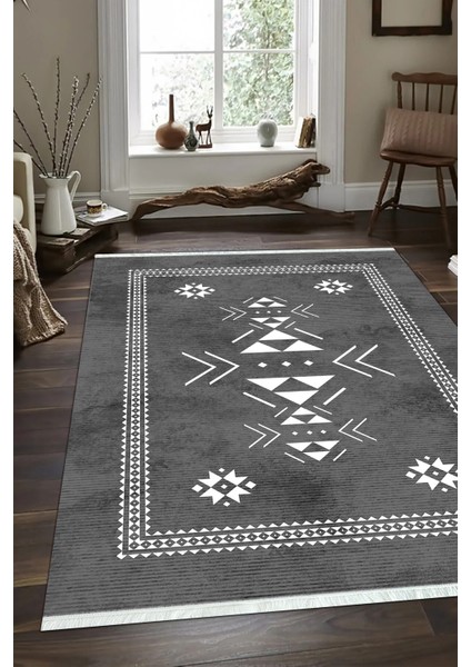 Dijital Baskılı Kaymaz Taban Yıkanabilir Modern Salon Halısı Mutfak Halısı ve Yolluk NH-SD-862