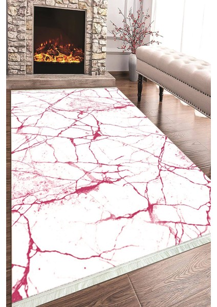 Baskılı Modern Desenli Kaymaz Tabanlı Yıkanabilir Şık Salon Halısı Mutfak Halısı ve Yolluk NH-HT-421