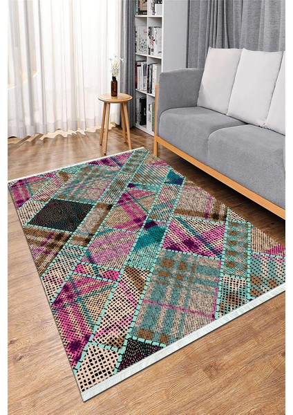 Dijital Baskılı Yıkanabilir Kaymaz Taban Salon Halısı Mutfak Halısı ve Koridor Halısı NH-HS-365