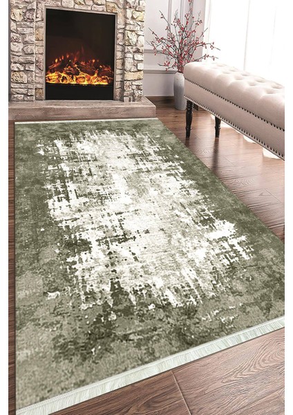 Baskılı Modern Desenli Kaymaz Tabanlı Yıkanabilir Şık Salon Halısı Mutfak Halısı ve Yolluk NH-HT-497