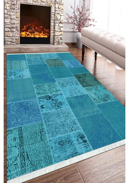 Dijital Baskılı Kaymaz Taban Yıkanabilir Modern Salon Halısı Mutfak Halısı ve Yolluk NH-HT-1245
