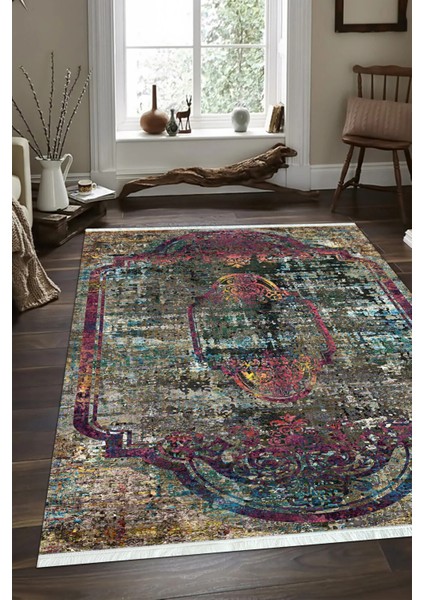 Dijital Baskılı Kaymaz Taban Yıkanabilir Modern Salon Halısı Mutfak Halısı ve Yolluk NH-SD231