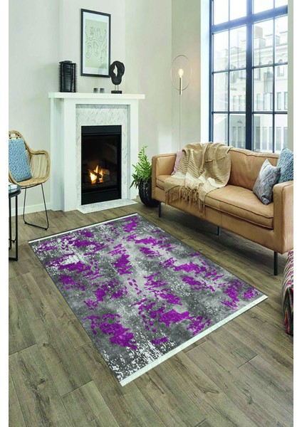 Kaymaz Taban Yıkanabilir Modern Desenli Salon Halısı ve Yolluk NH-HY-1028