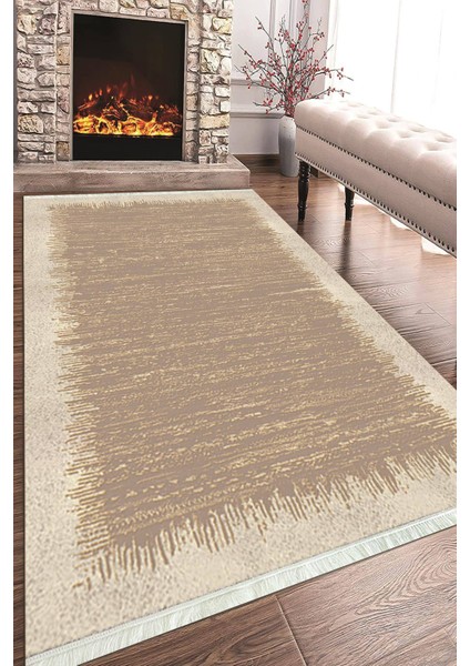 Baskılı Modern Desenli Kaymaz Tabanlı Yıkanabilir Şık Salon Halısı Mutfak Halısı ve Yolluk NH-HT-507
