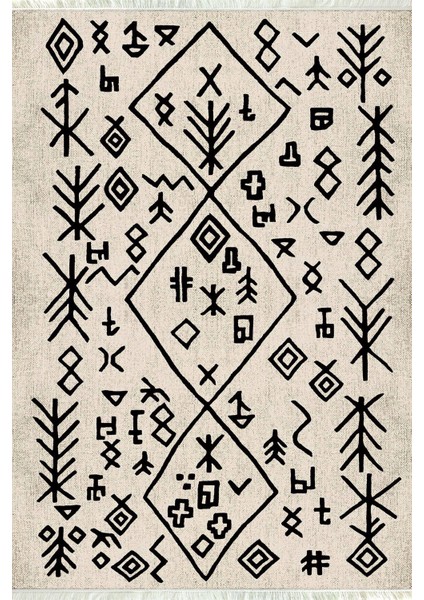 Dijital Baskılı Kaymaz Taban Yıkanabilir Modern Salon Halısı Mutfak Halısı ve Yolluk NH-SD-948