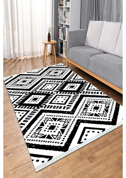 Dijital Baskılı Yıkanabilir Kaymaz Taban Salon Halısı Mutfak Halısı ve Koridor Halısı NH-HS-470