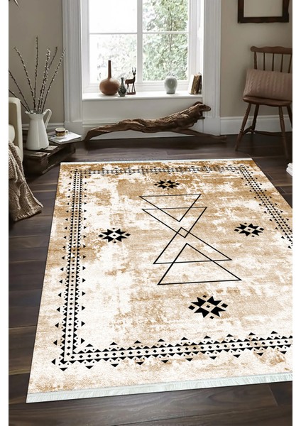 Dijital Baskılı Kaymaz Taban Yıkanabilir Modern Salon Halısı Mutfak Halısı ve Yolluk NH-SD-1031