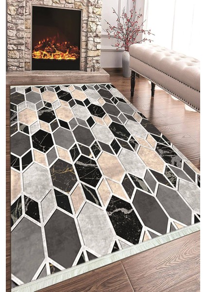 Dijital Baskılı Kaymaz Taban Yıkanabilir Salon Halısı Mutfak Halısı ve Koridor Halısı NH-HT-169