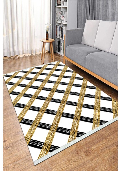 Dijital Baskılı Yıkanabilir Kaymaz Taban Salon Halısı Mutfak Halısı ve Koridor Halısı NH-HS-308