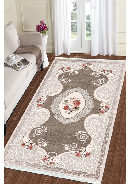 Dijital Baskılı Kaymaz Taban Yıkanabilir Salon Halısı Mutfak Halısı ve Yolluk Nh-Hk-54