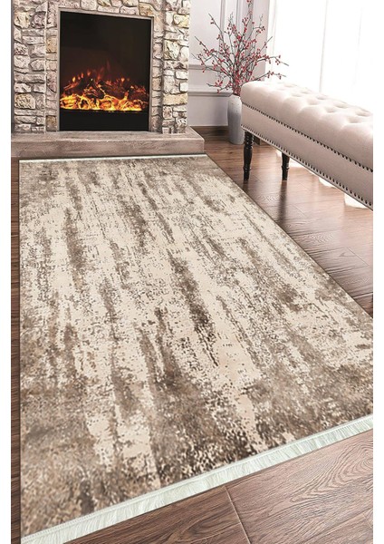 Baskılı Modern Desenli Kaymaz Tabanlı Yıkanabilir Şık Salon Halısı Mutfak Halısı ve Yolluk NH-HT-466