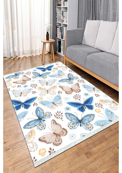 Dijital Baskılı Yıkanabilir Kaymaz Taban Salon Halısı Mutfak Halısı ve Koridor Halısı NH-HS-335