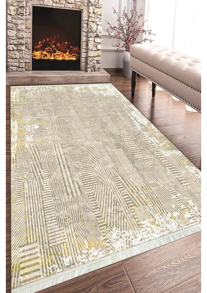 Dijital Baskılı Kaymaz Taban Yıkanabilir Modern Salon Halısı Mutfak Halısı ve Yolluk NH-HT-112