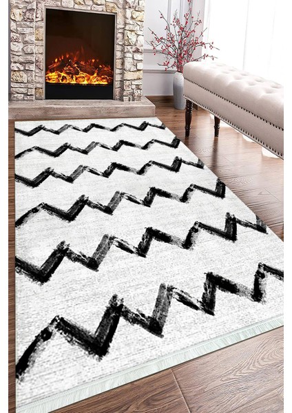 Dijital Baskılı Kaymaz Taban Yıkanabilir Modern Salon Halısı Mutfak Halısı ve Yolluk NH-HT-1362