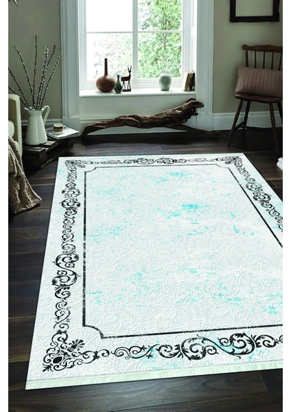 Dijital Baskılı Kaymaz Taban Yıkanabilir Modern Salon Halısı Mutfak Halısı ve Yolluk NH-SD-310
