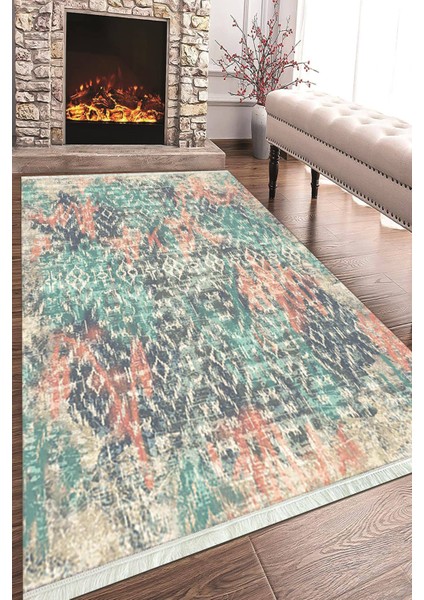 Dijital Baskılı Kaymaz Taban Yıkanabilir Modern Salon Halısı Mutfak Halısı ve Yolluk NH-HT-110