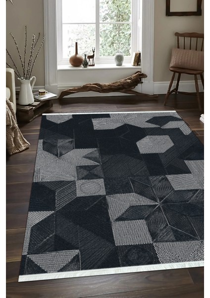 Dijital Baskılı Kaymaz Taban Yıkanabilir Modern Salon Halısı Mutfak Halısı ve Yolluk NH-SD-818