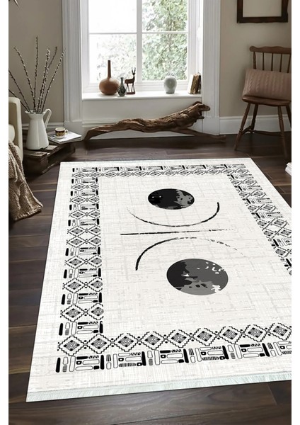 Dijital Baskılı Kaymaz Taban Yıkanabilir Modern Salon Halısı Mutfak Halısı ve Yolluk NH-SD-1067