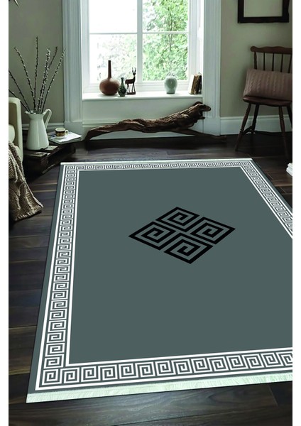 Dijital Baskılı Kaymaz Taban Yıkanabilir Modern Salon Halısı Mutfak Halısı ve Yolluk NH-SD-616